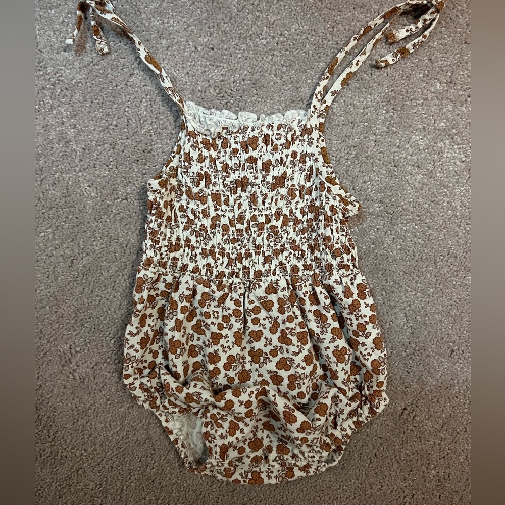 Rylee & cru smocked onesie